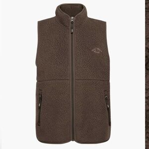 Aritzia Mockneck Vest in Brown